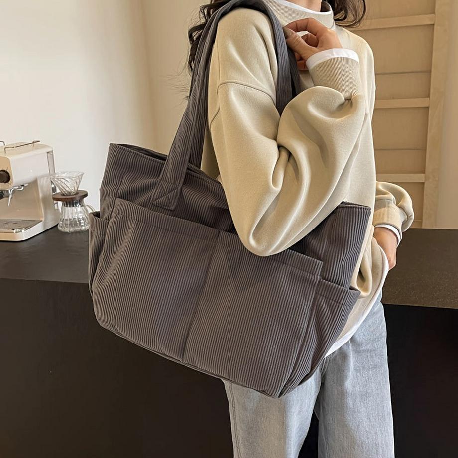 Only-bags.store Chic Cord Tote Bag Mehrere Taschen  
