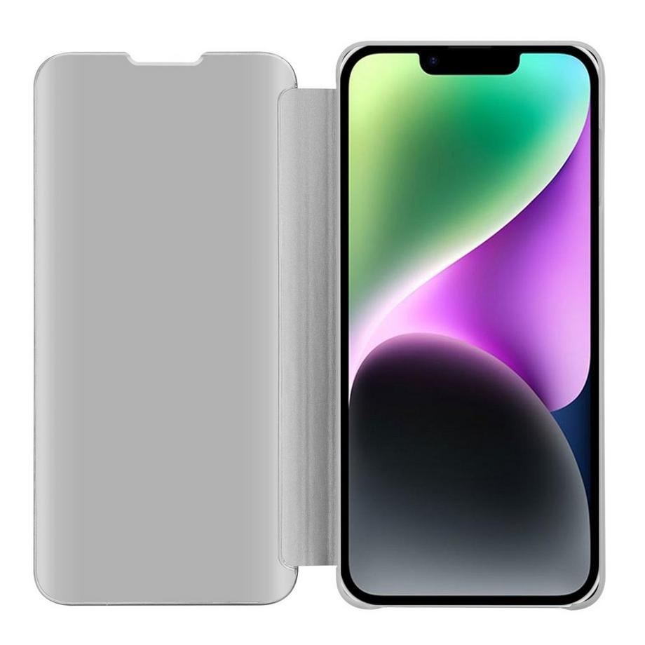 Cadorabo  Housse compatible avec Apple iPhone 14 - Clear View étui de protection miroir avec fonction de support Protection à 360 degrés 