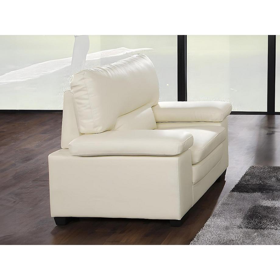 Vente-unique Sessel - Büfelleder - Elfenbeinfarben - MIMAS II  
