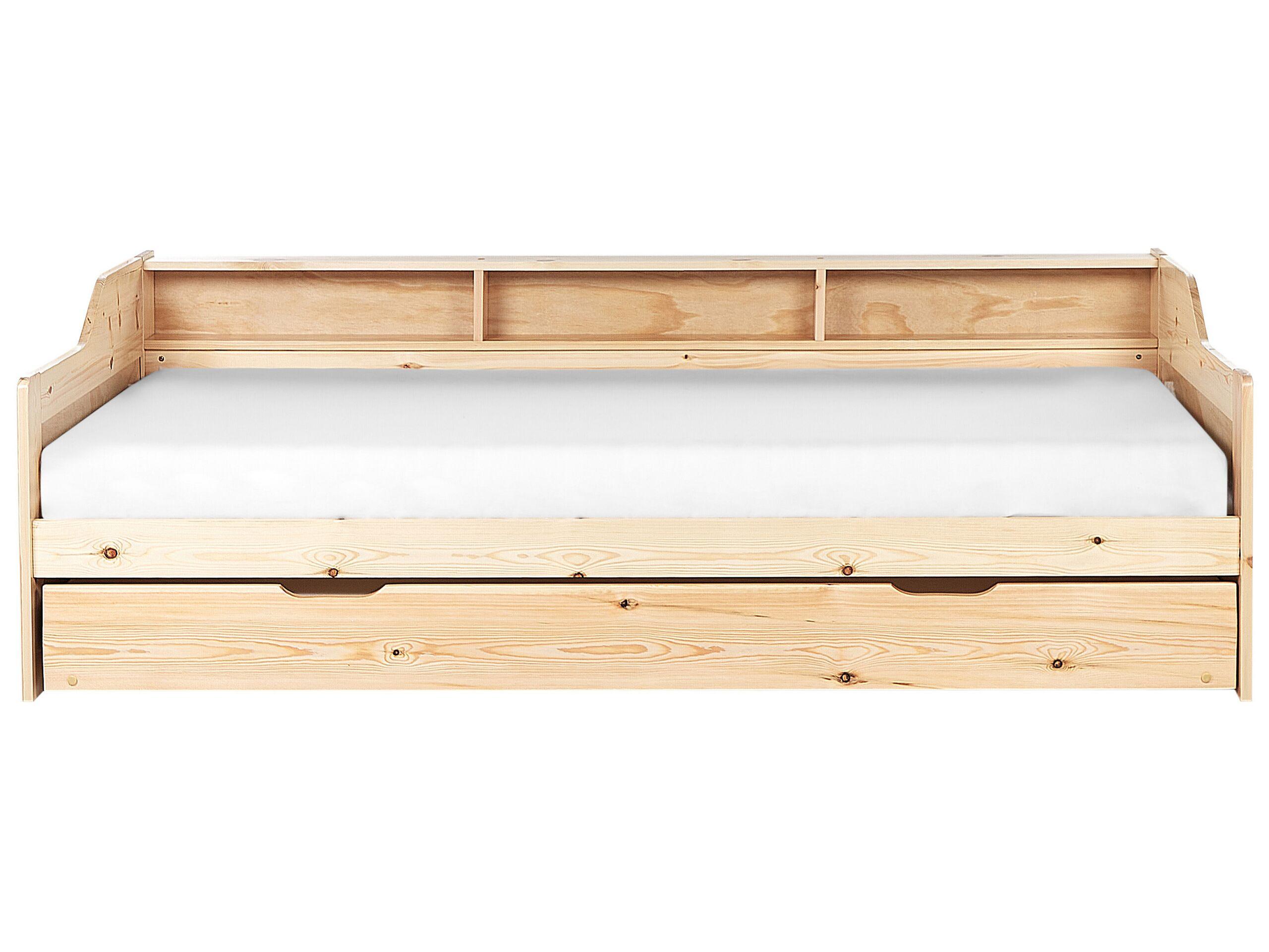 Beliani Letto estraibile en Legno di pino Scandinavo EDERN  