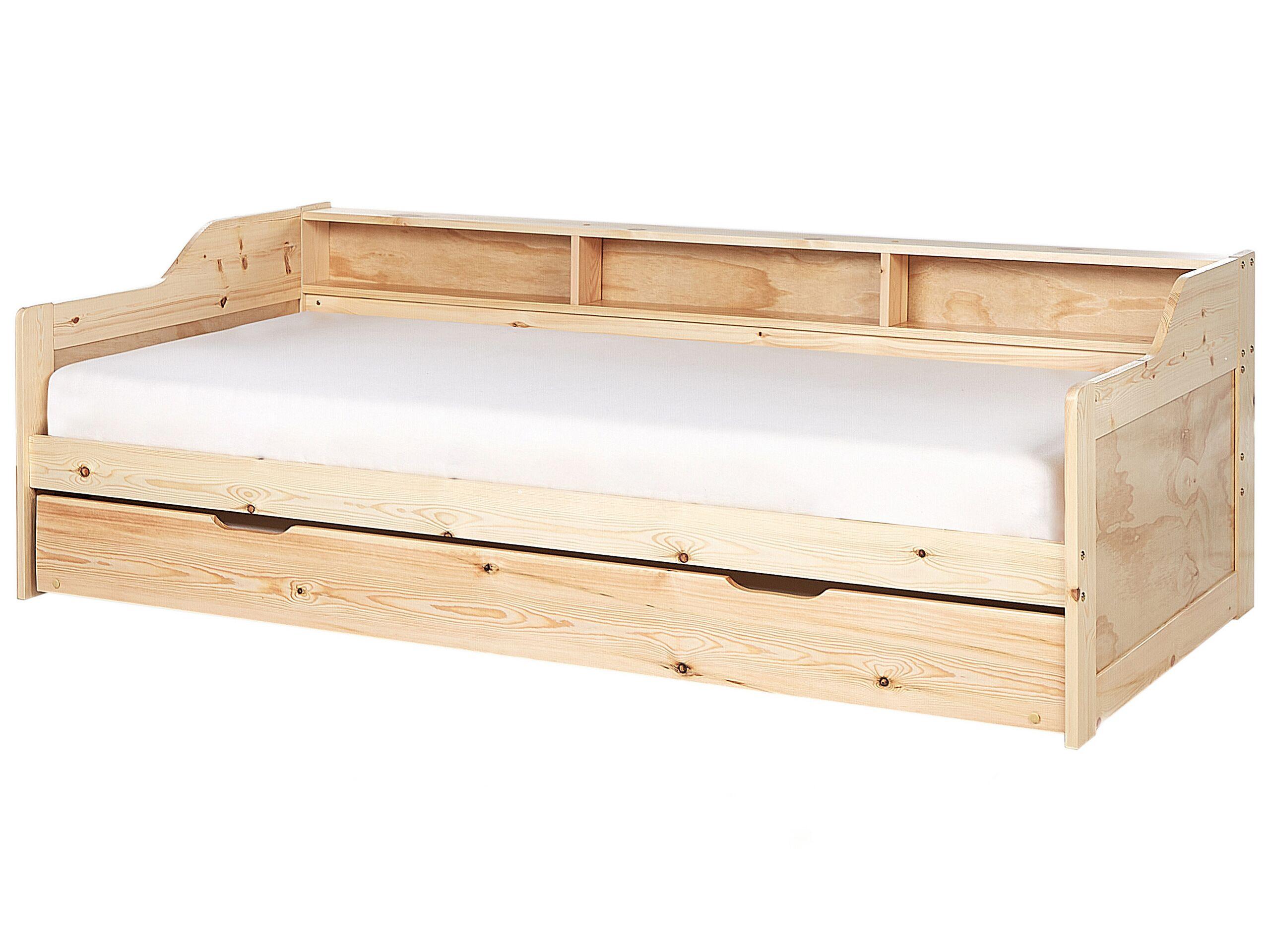 Beliani Letto estraibile en Legno di pino Scandinavo EDERN  