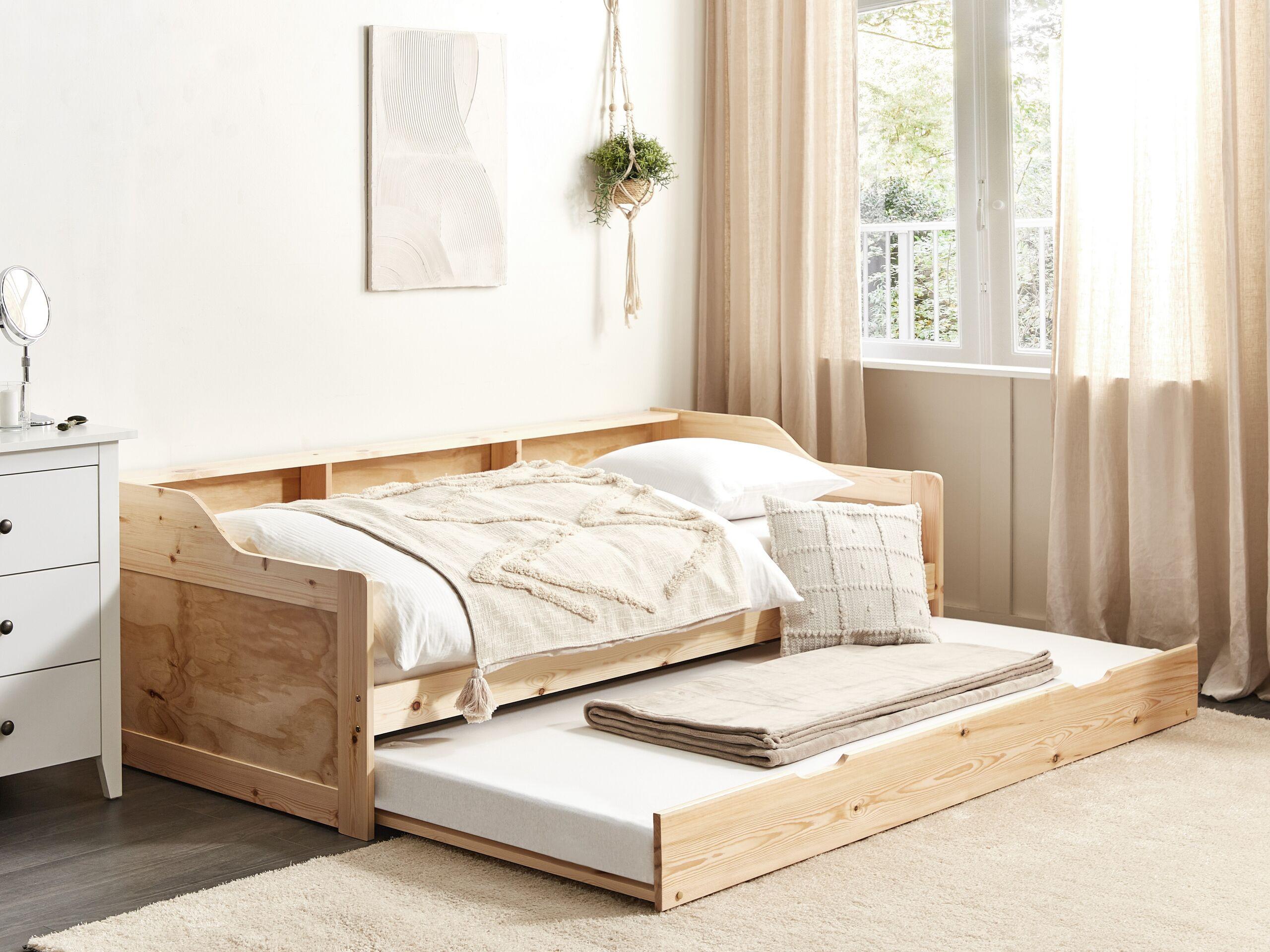Beliani Letto estraibile en Legno di pino Scandinavo EDERN  