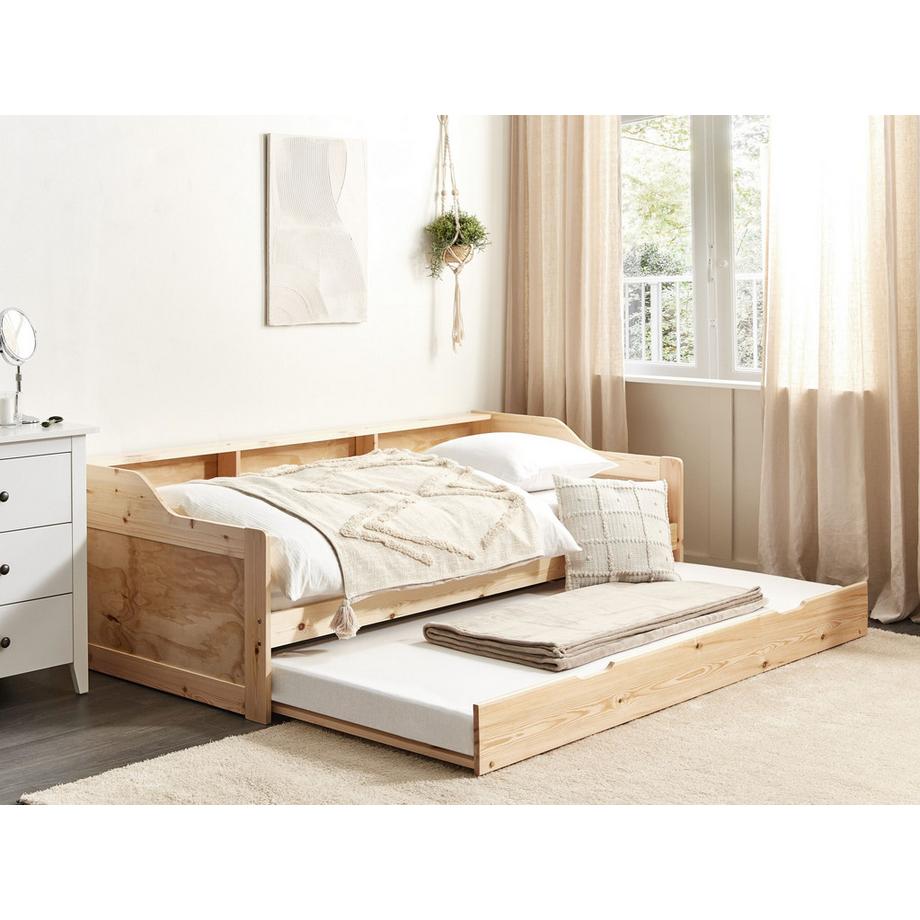Beliani Ausziehbett aus Kiefernholz  EDERN  