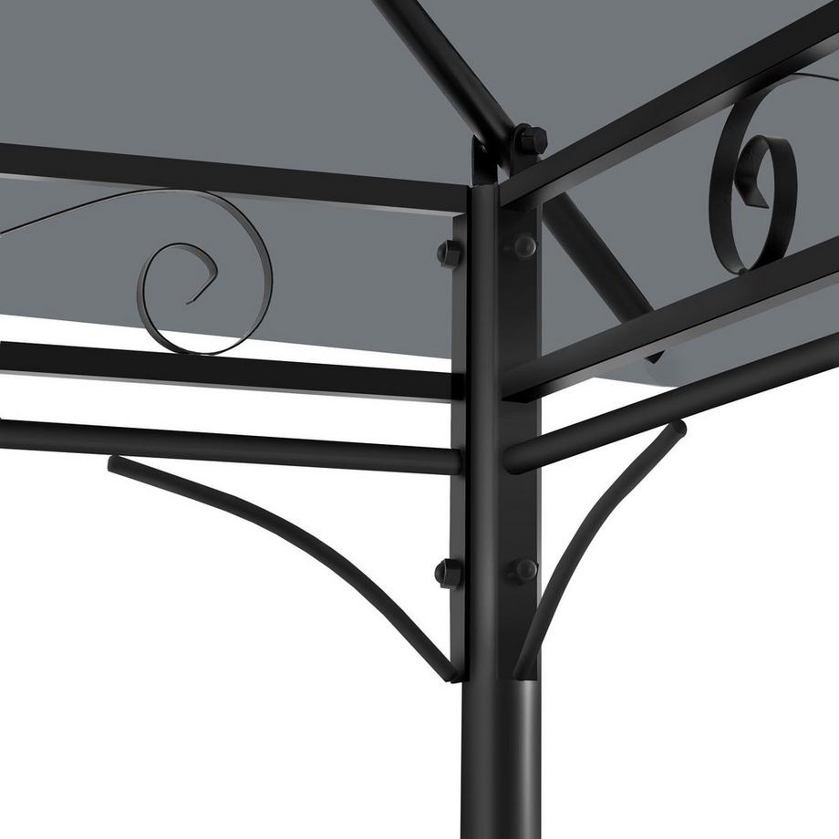 Tectake Gazebo da giardino Emine 4 x 3 m  
