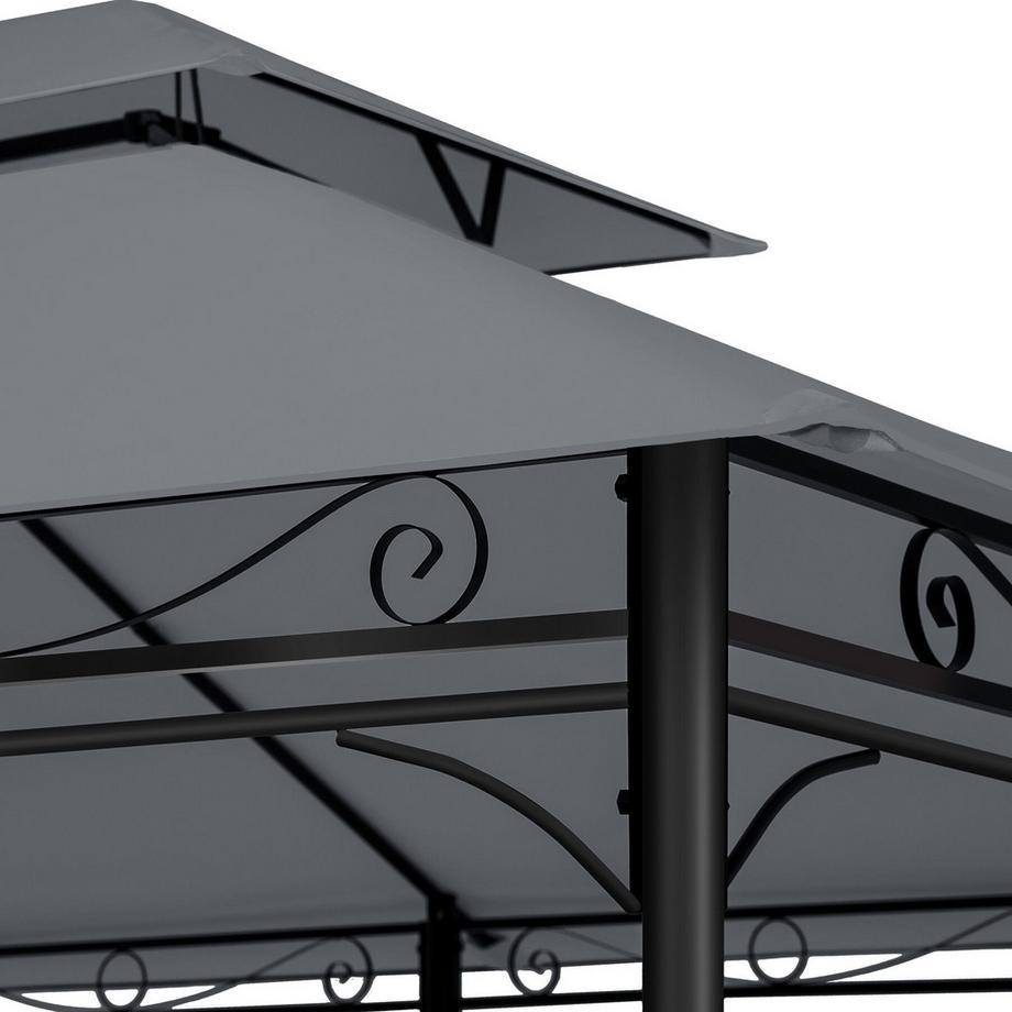 Tectake Gazebo da giardino Emine 4 x 3 m  