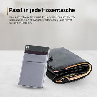 Only-bags.store Kartenhalter Slim Wallet mit Münzfach RFID Aluminium  