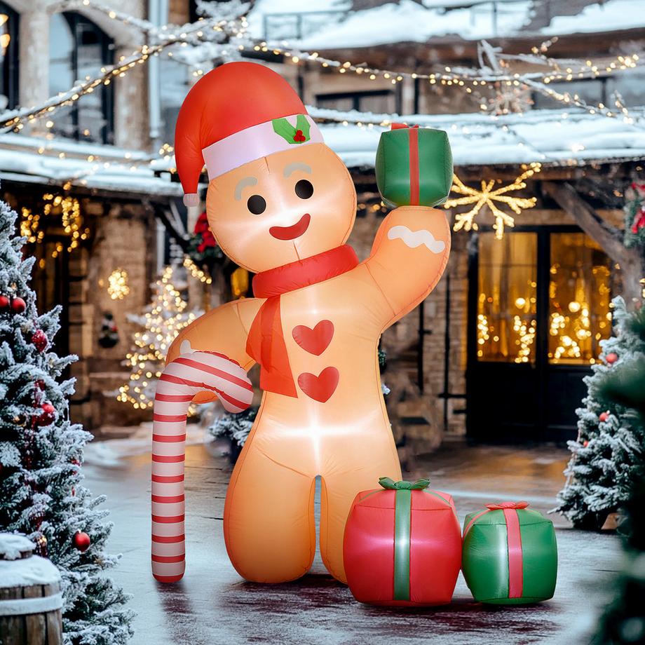 Outsunny Décorations de Noël gonflables  