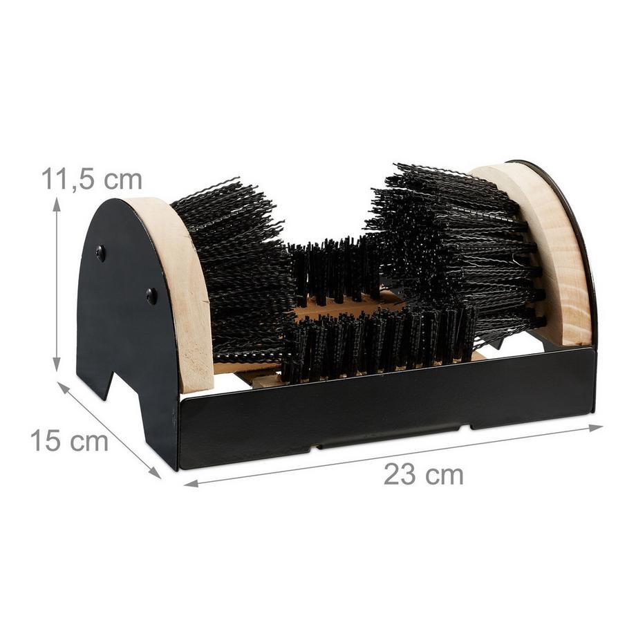 B2X  Grattoir à chaussures avec brosses polyvalentes 