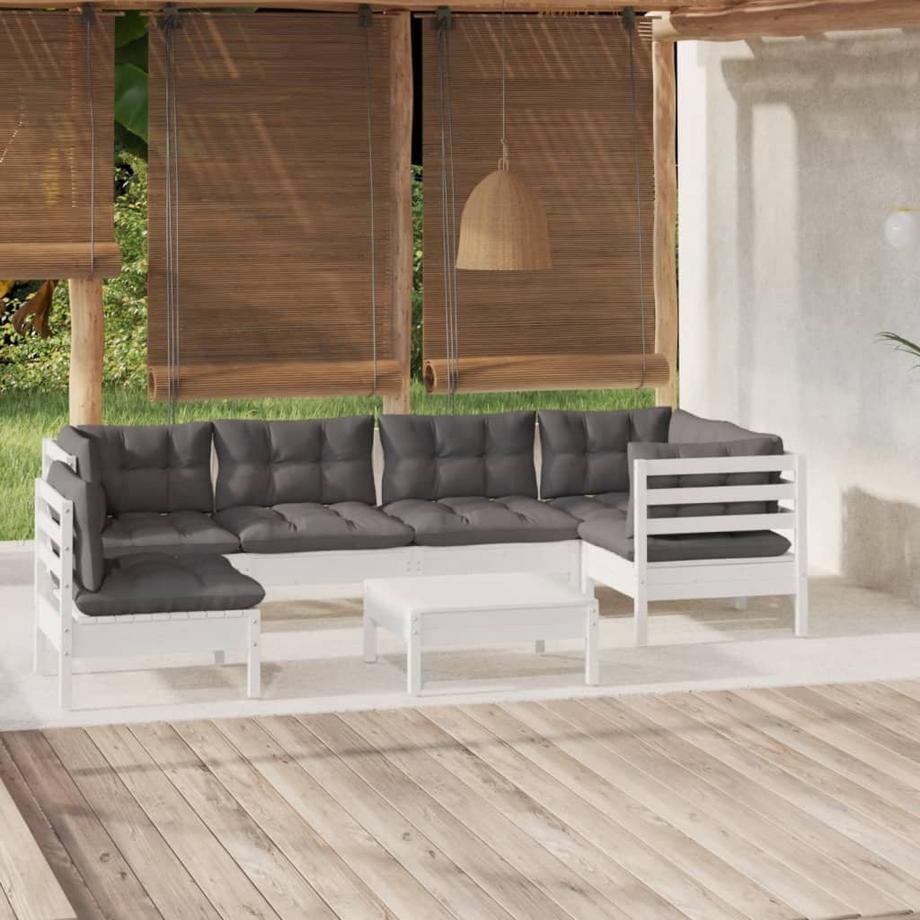 VidaXL set salotto da giardino Legno di pino  