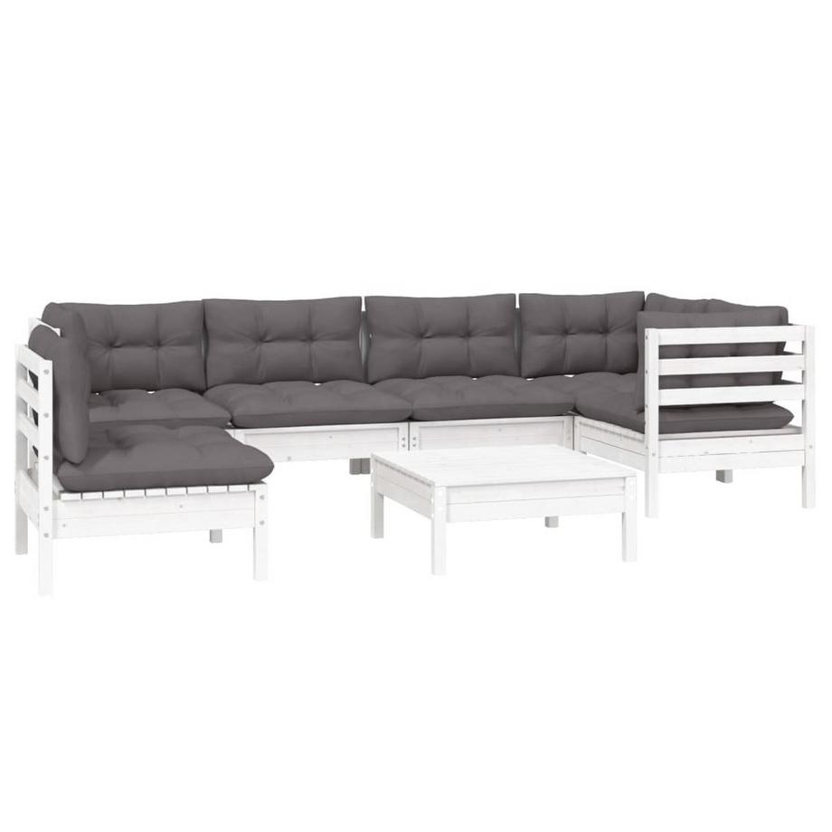 VidaXL set salotto da giardino Legno di pino  