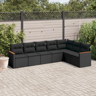 VidaXL set divano da giardino Polirattan  