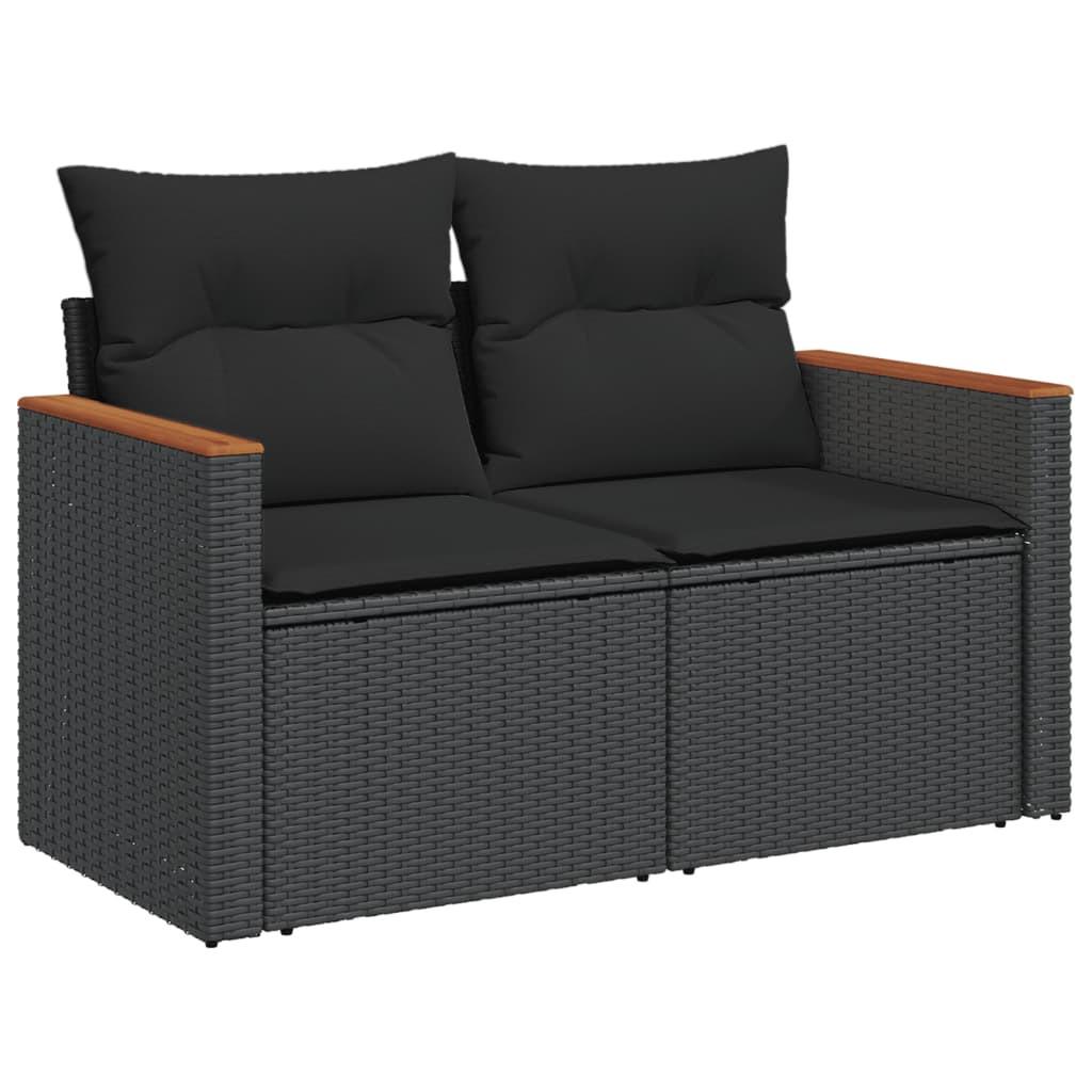 VidaXL set divano da giardino Polirattan  