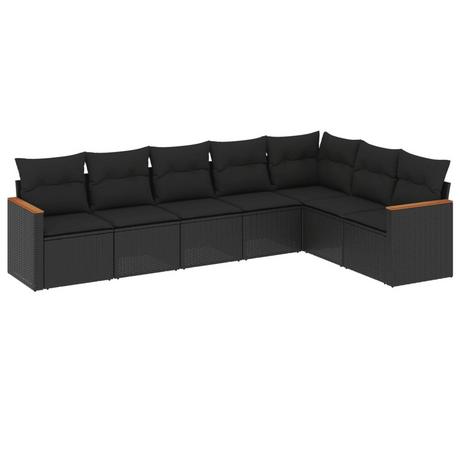 VidaXL set divano da giardino Polirattan  