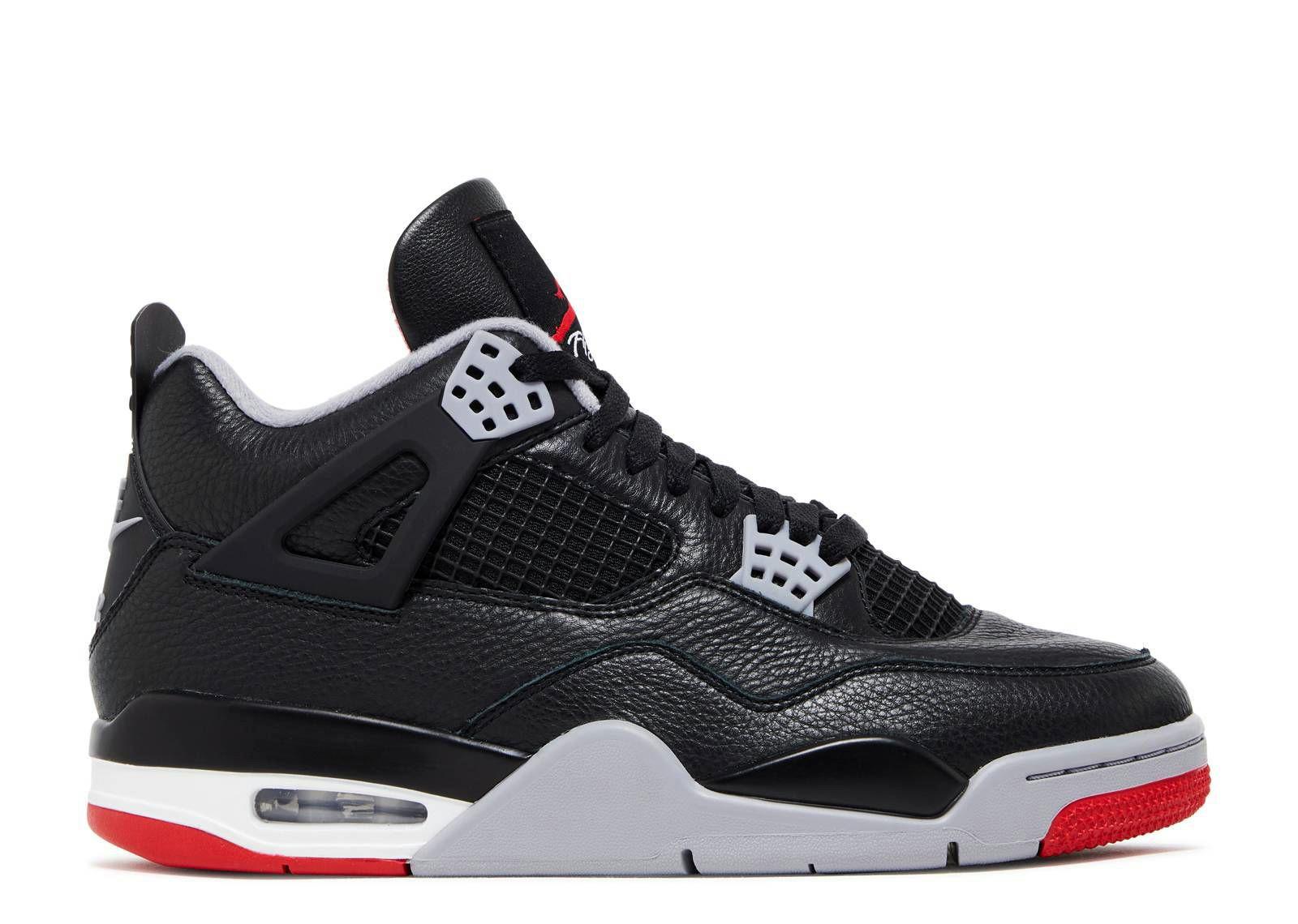 Image of Air Jordan 4 - Bred Reimagined Herren Schwarz 45