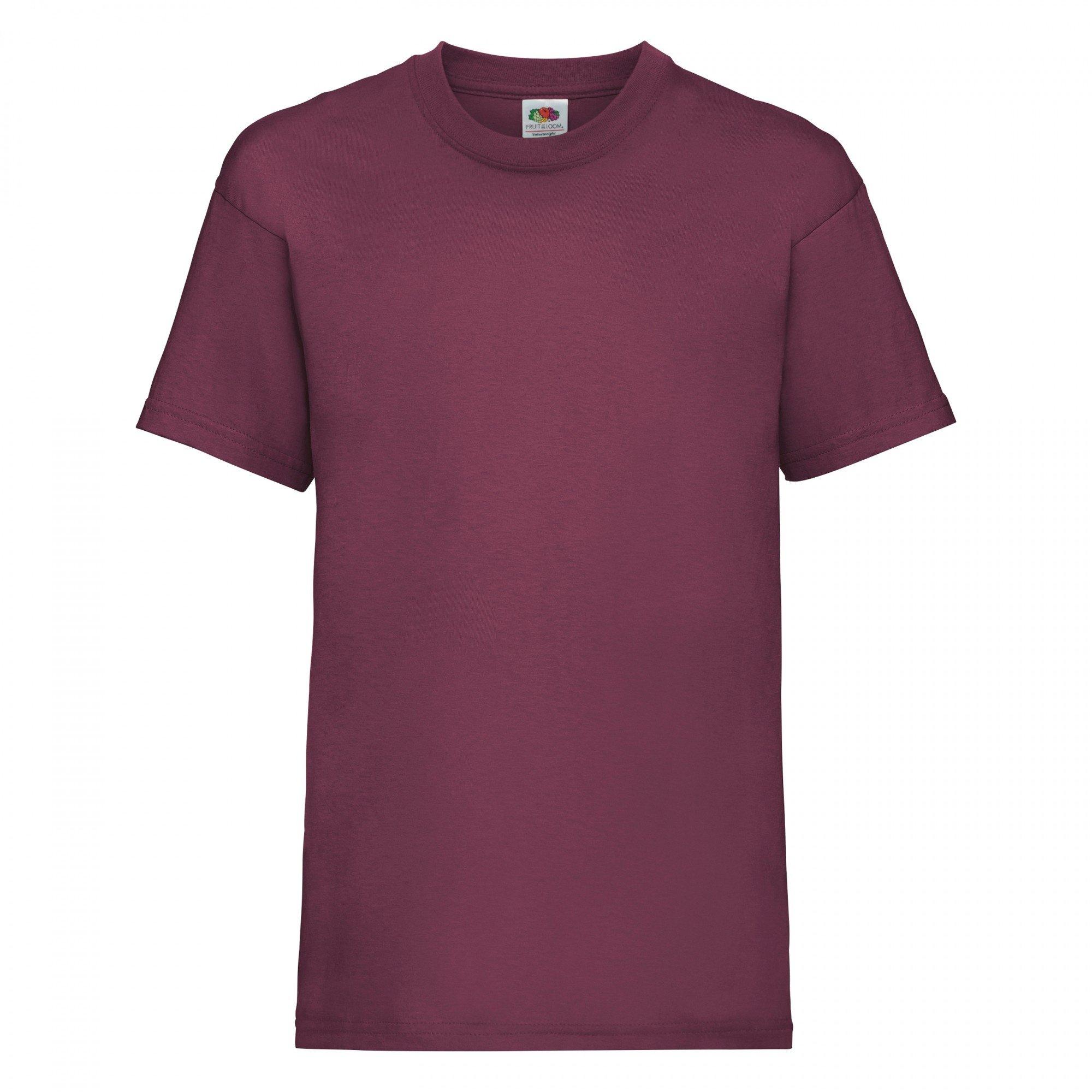 Image of Tshirt, Kurzärmlig Jungen Weinrot 128