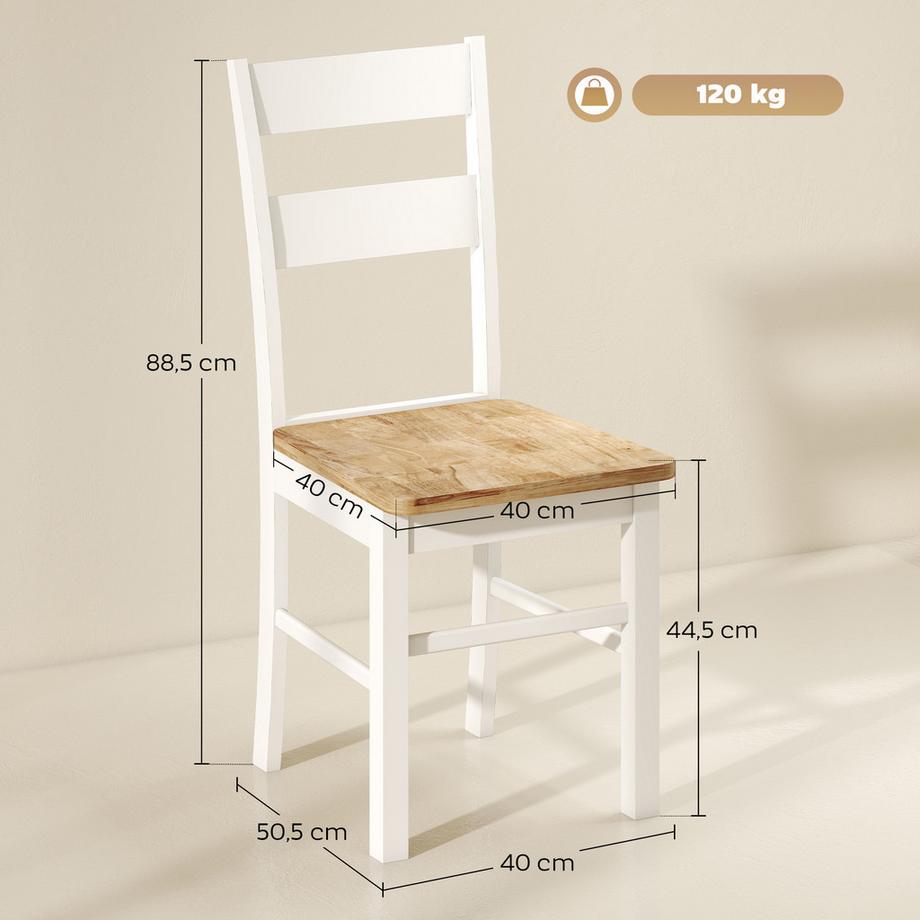 HOMCOM Chaises de salle à manger  