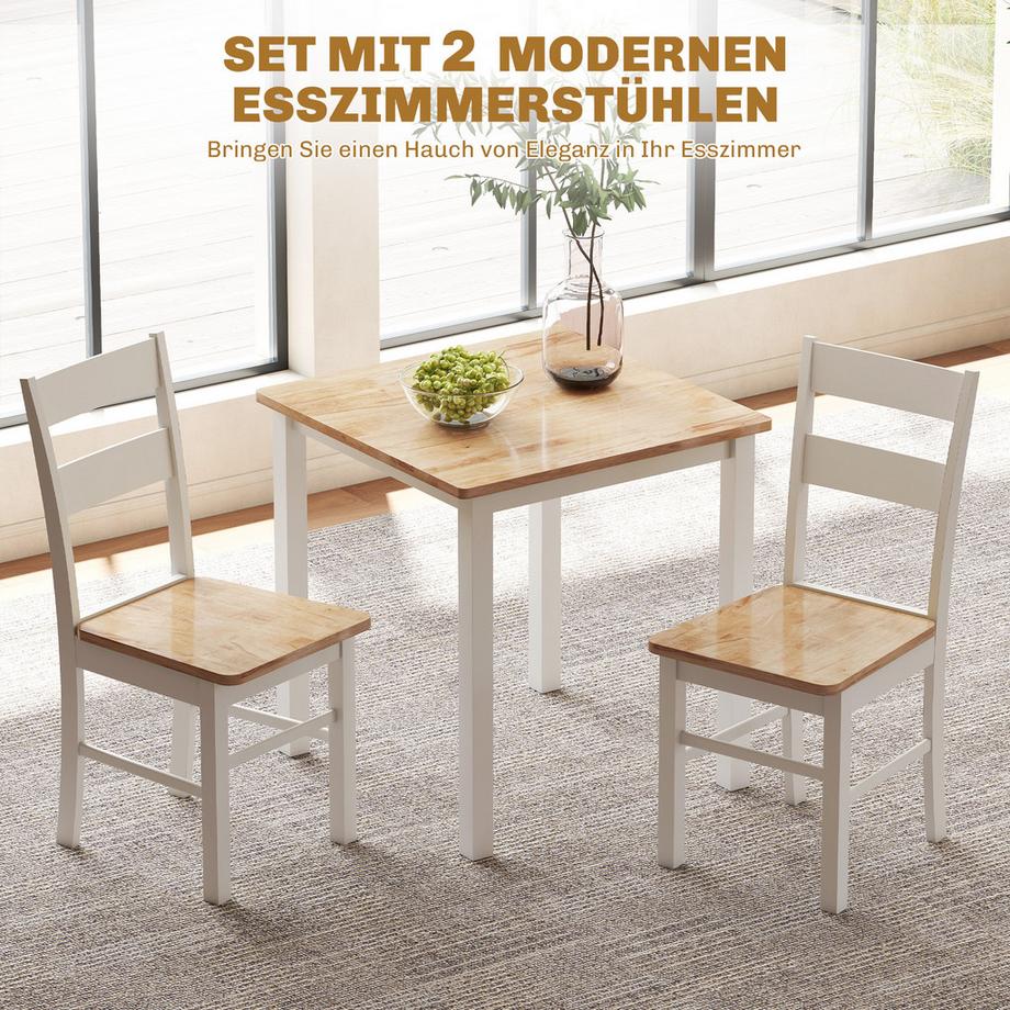 HOMCOM Chaises de salle à manger  