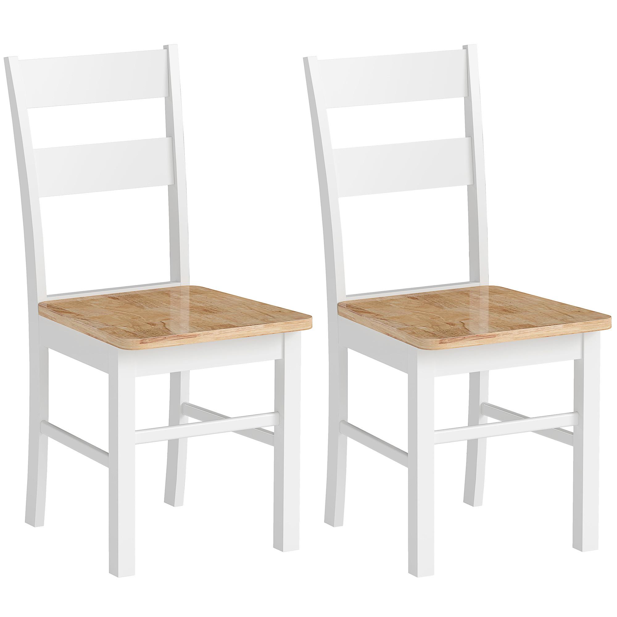 HOMCOM Chaises de salle à manger  