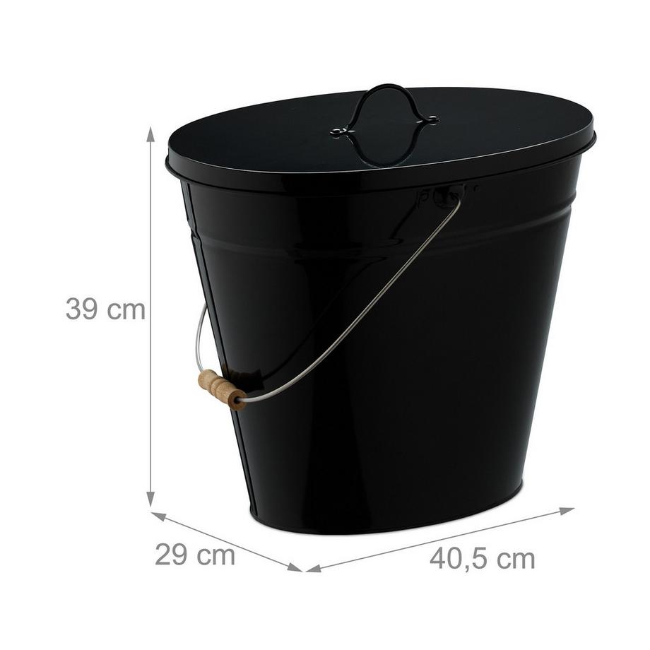 Northix Aschenbecher mit Deckel 18,5 L  