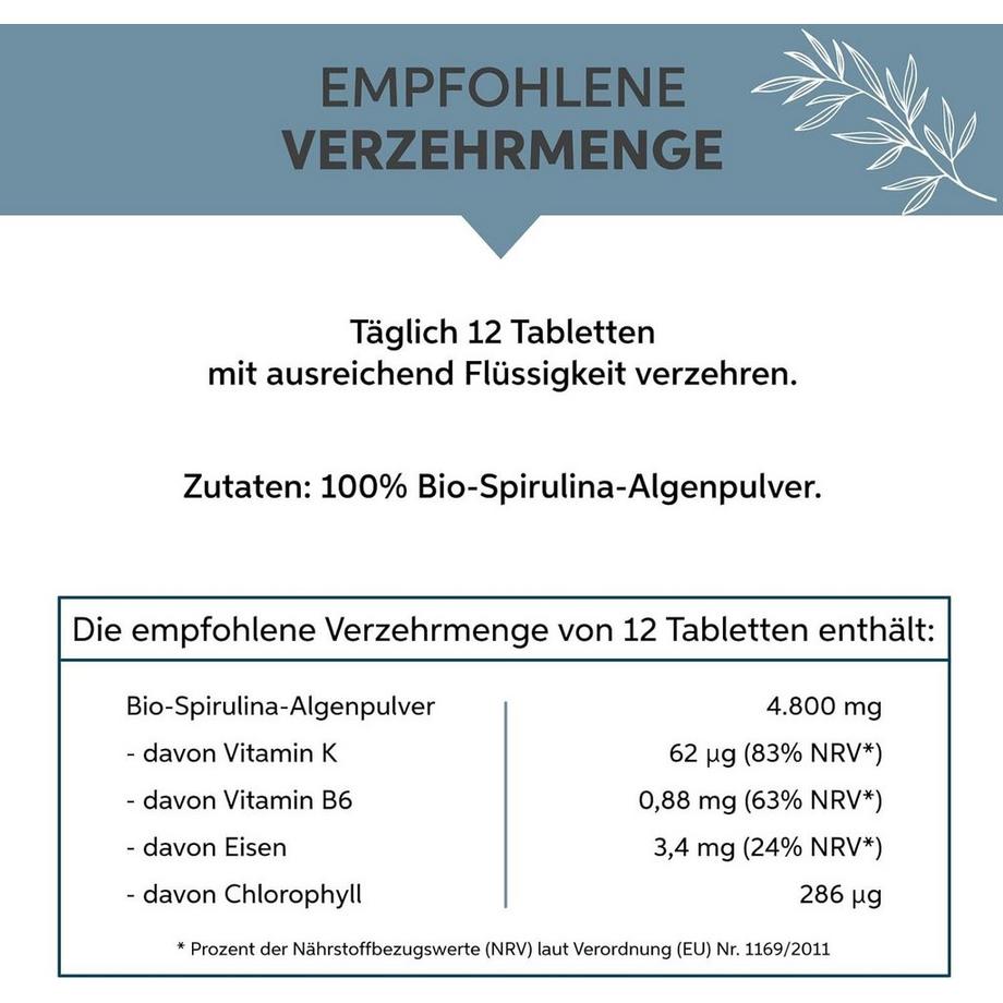 Eltabia  Bio Spirulina Tabletten 