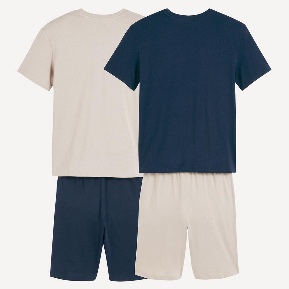 La Redoute Collections  2er-Pack Kurzpyjamas aus Baumwolle 