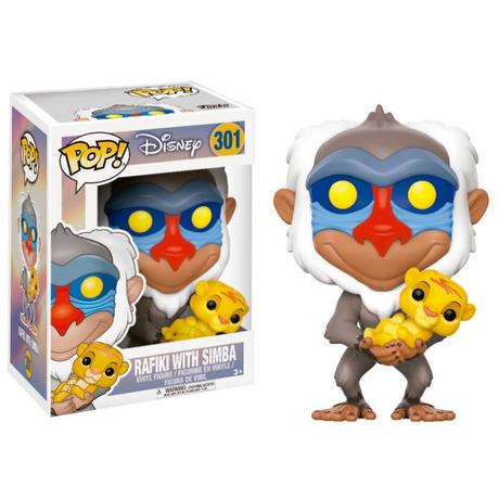 Funko  Figura POP Disney Il Re Leone Rafiki con Simba 