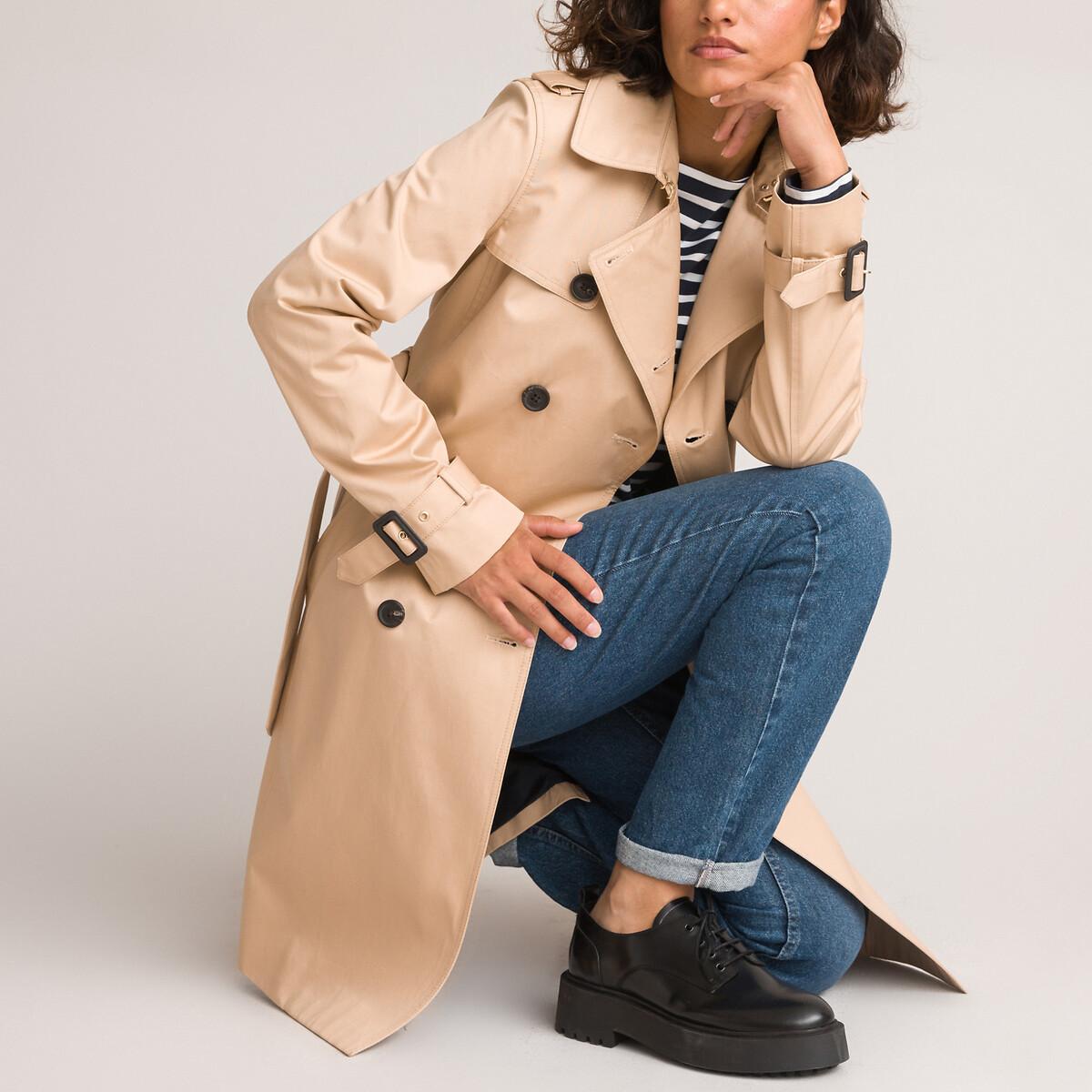 La Redoute Collections  Langer Trenchcoat mit Knopfverschluss 