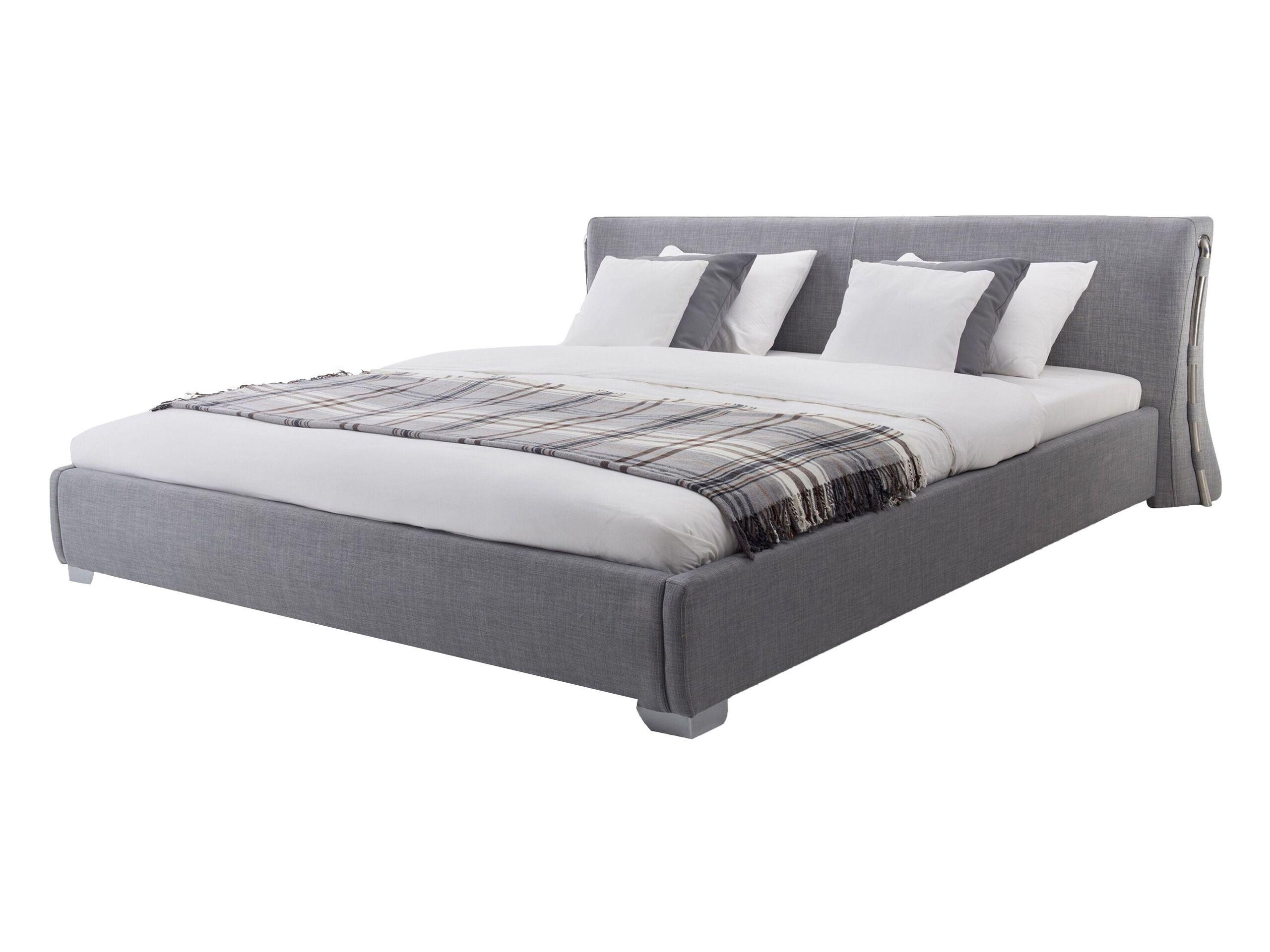 Beliani Bett mit Lattenrost aus Polyester Retro PARIS  