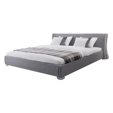 Beliani Bett mit Lattenrost aus Polyester Retro PARIS  