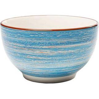 KARE Design Ciotola per cereali Swirl blu Ø14cm  