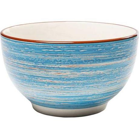 KARE Design Ciotola per cereali Swirl blu Ø14cm  