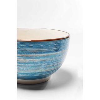 KARE Design Ciotola per cereali Swirl blu Ø14cm  