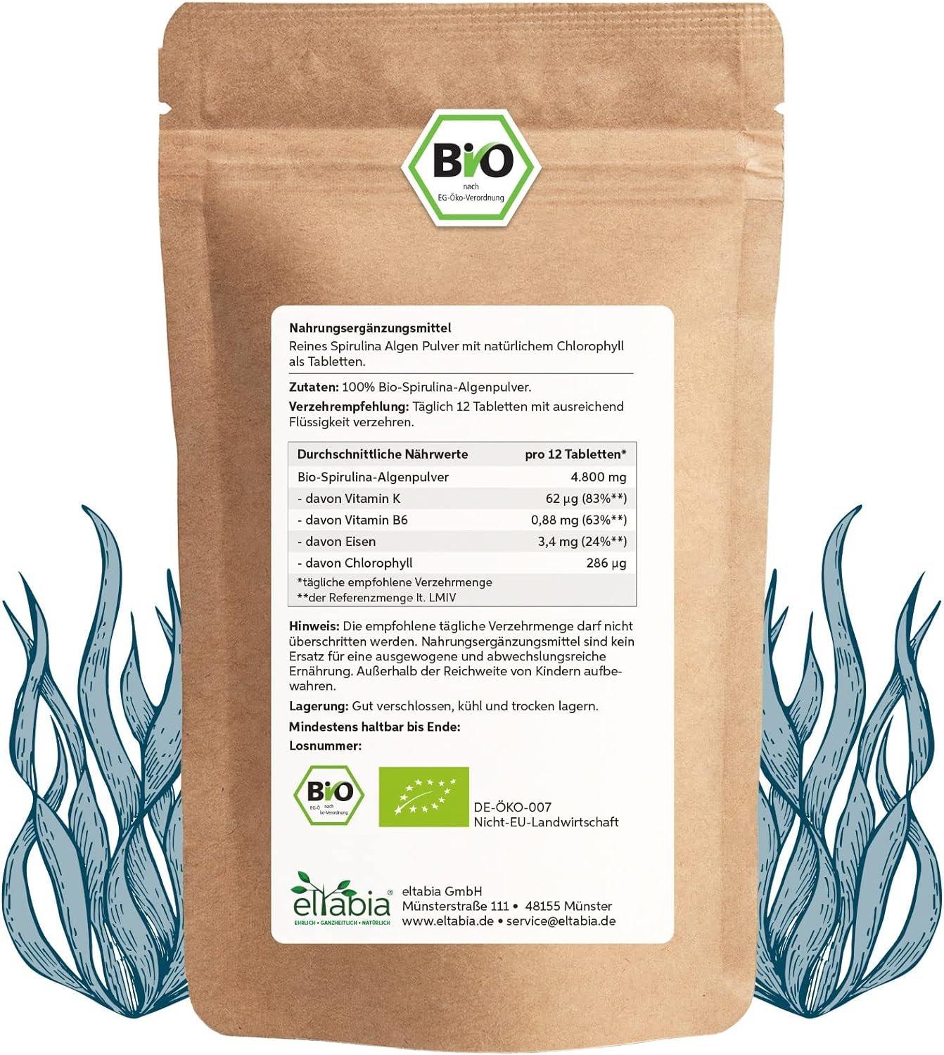 Eltabia  Bio Spirulina Tabletten 