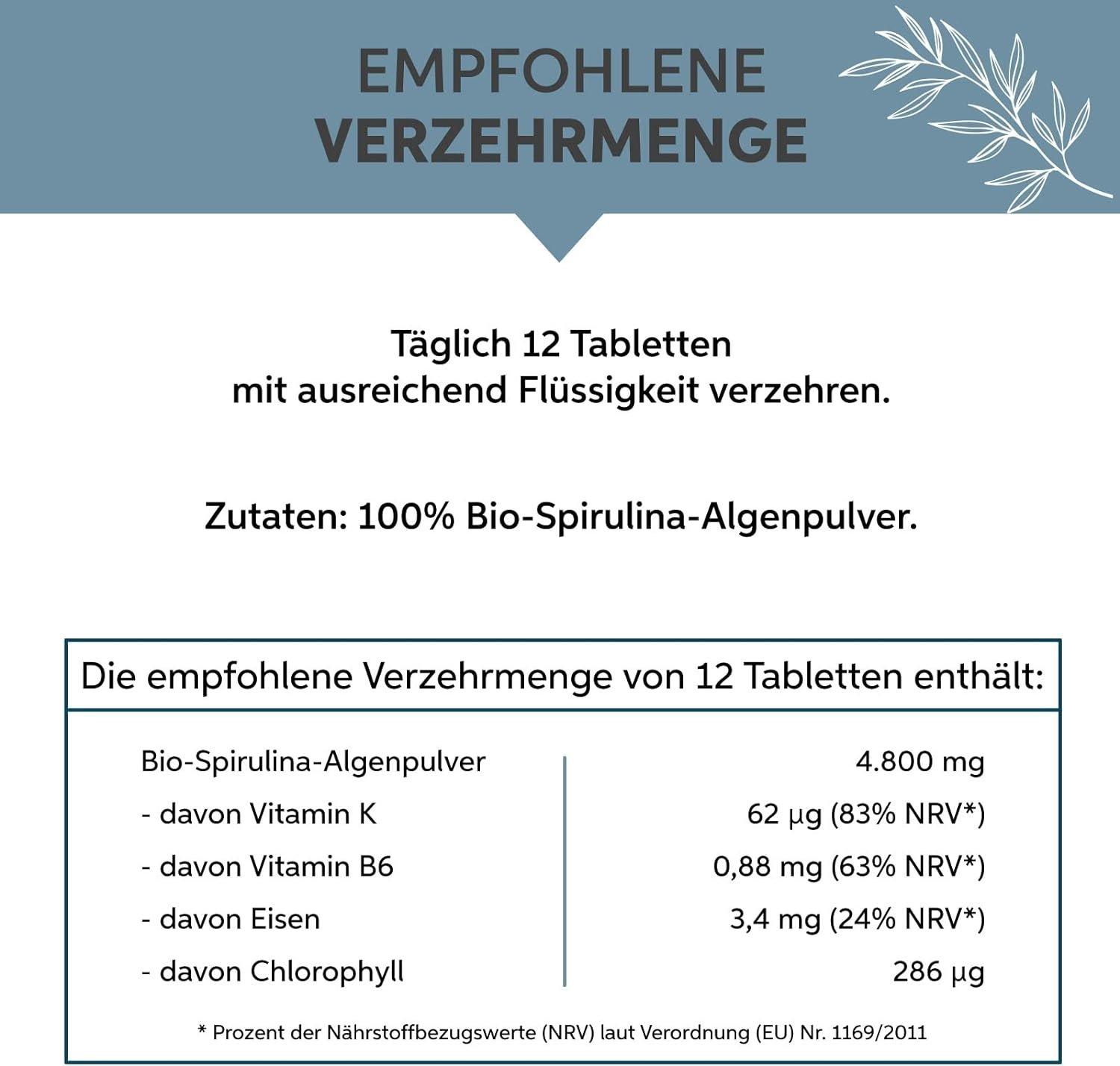 Eltabia  Bio Spirulina Tabletten 