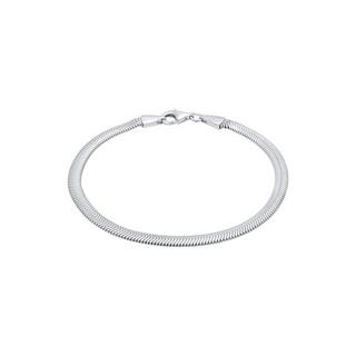 Kuzzoi  Armband Flach Elegant Schlangenkette Fischgräte 925 Silber 