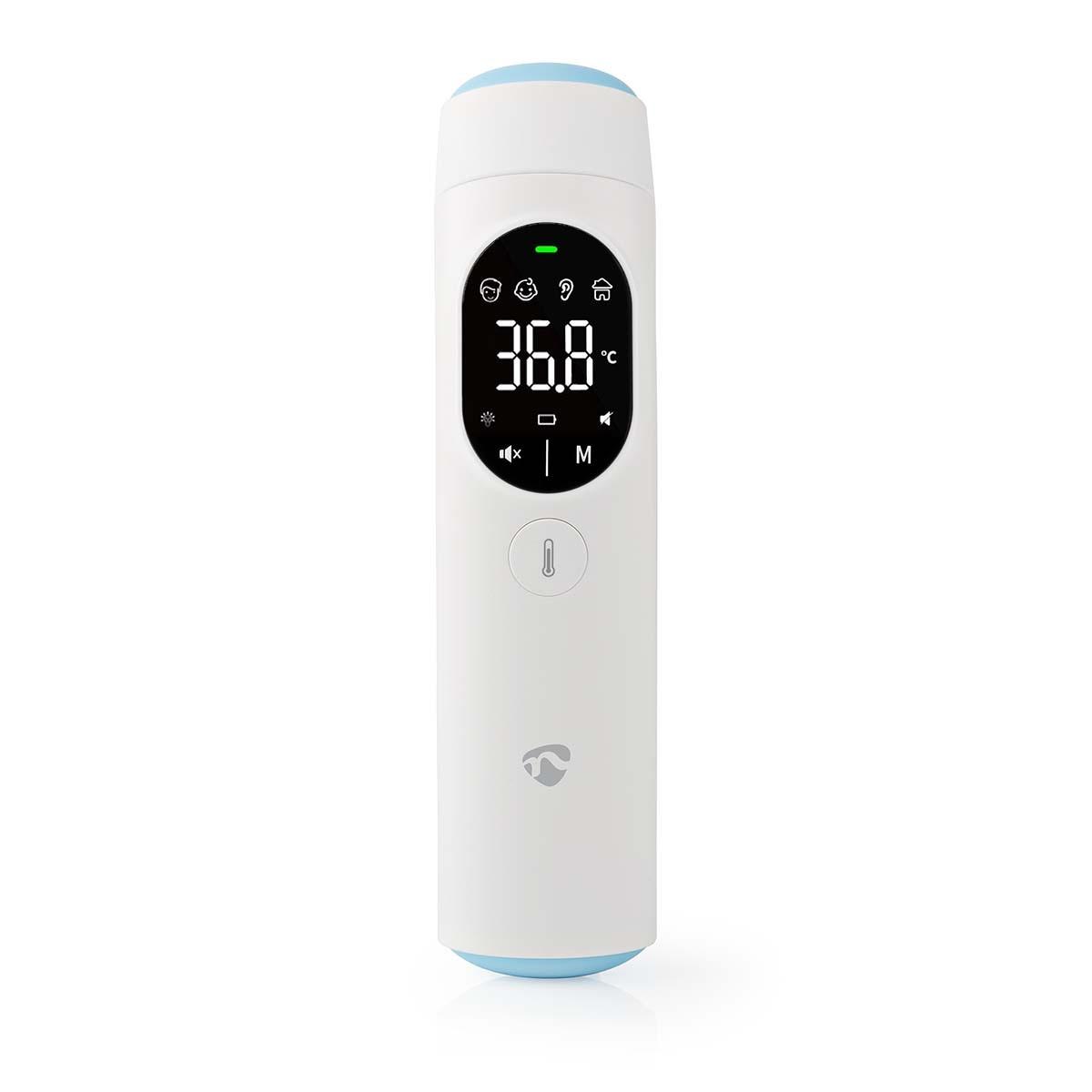 Nedis  SmartLife Infraröd Thermometer | LED Anzeige | Öra / Pannan | Vit 