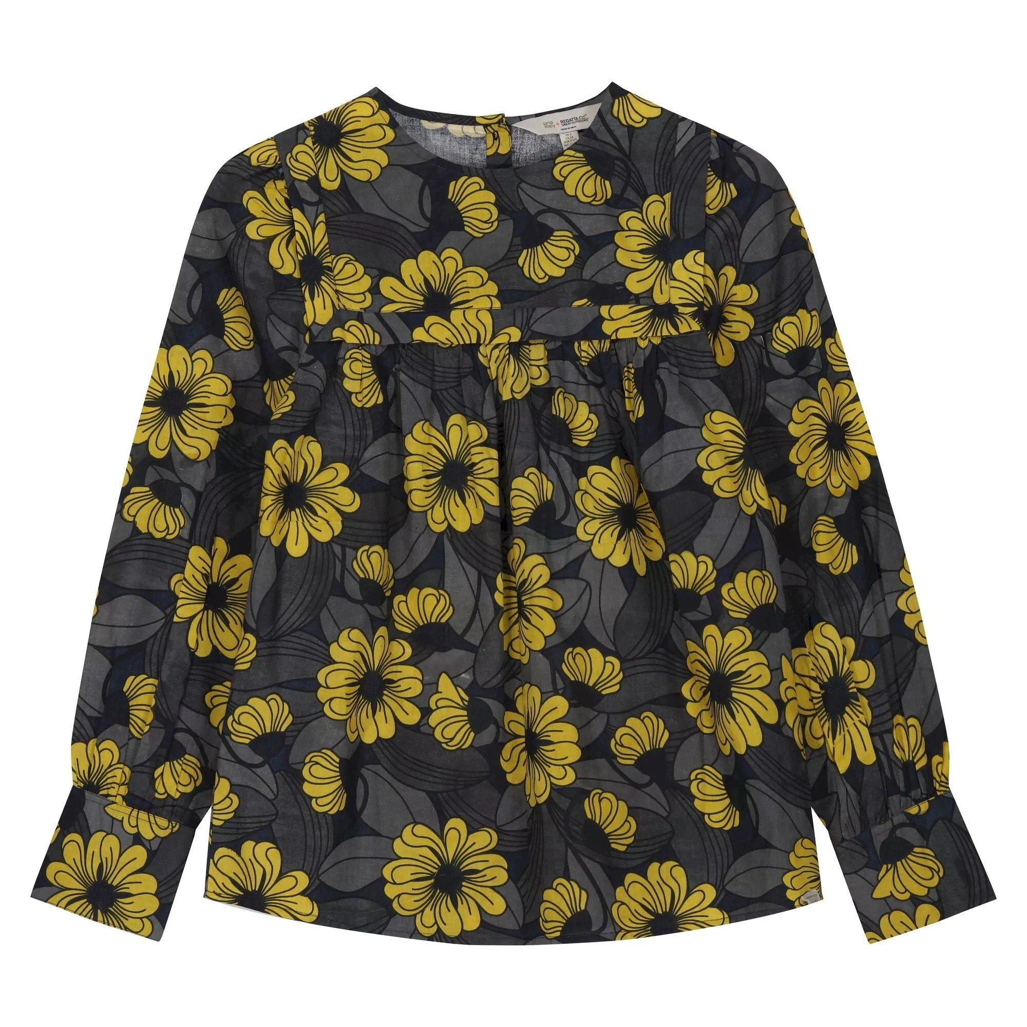 Image of Orla Kiely Bluse Mit Latz Damen Gelb Bunt 36