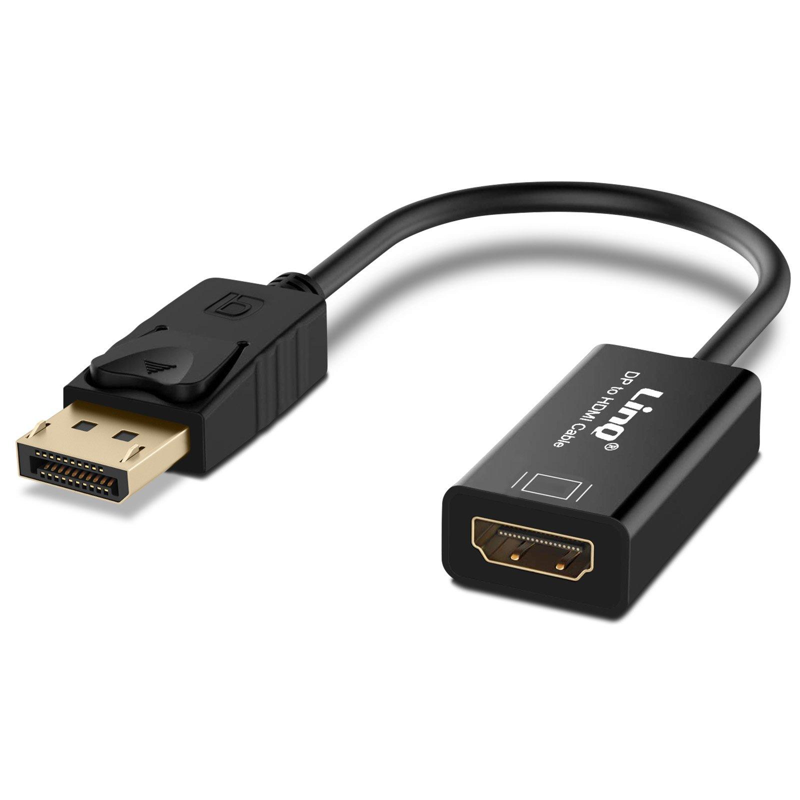 Avizar  Adaptateur DisplayPort / HDMI LinQ Noir 