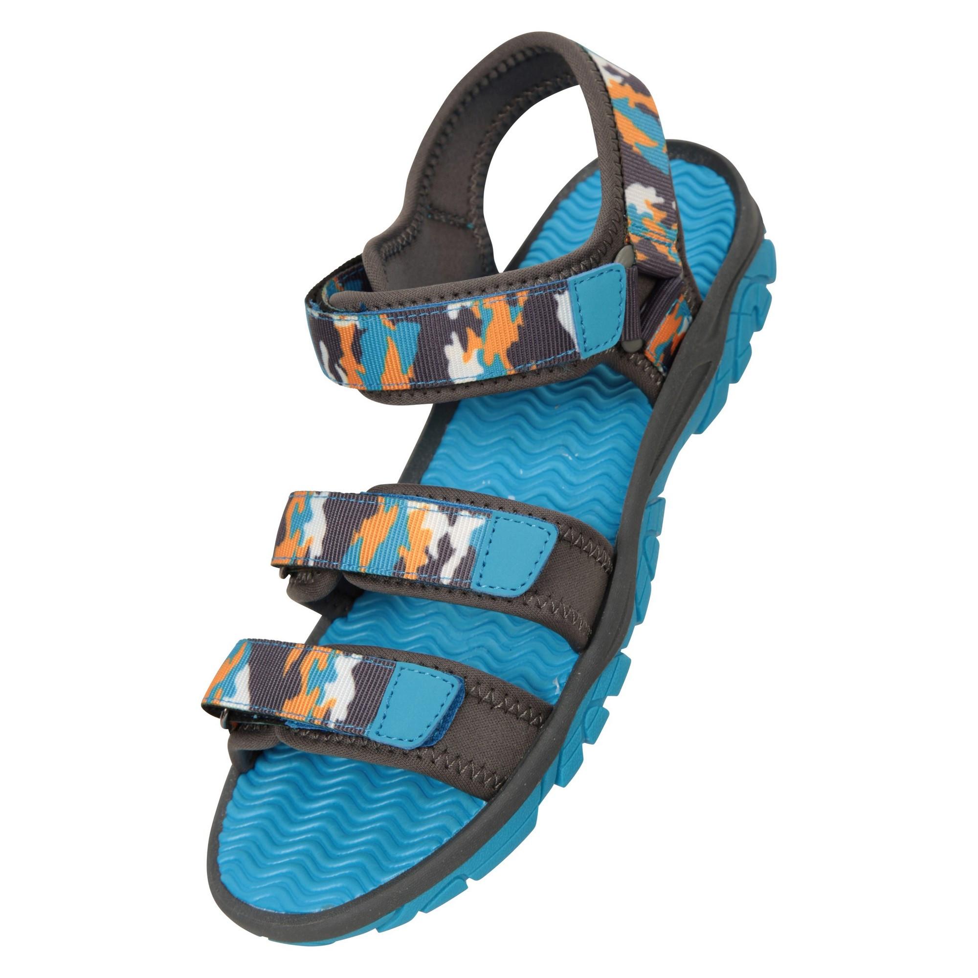 Image of Sandalen, Tarnmuster Unisex Pink Teal 34