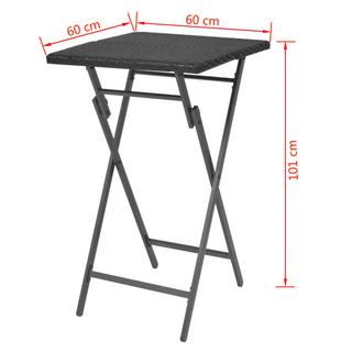 VidaXL Essgruppe poly-rattan  