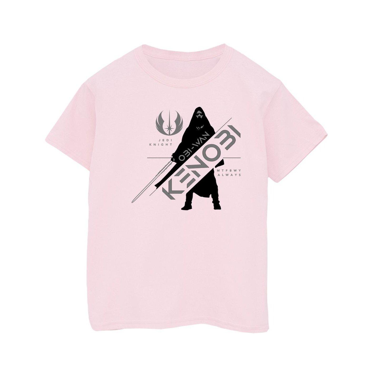 Image of Obiwan Kenobi Jedi Knight Tshirt Jungen Pink 140/146