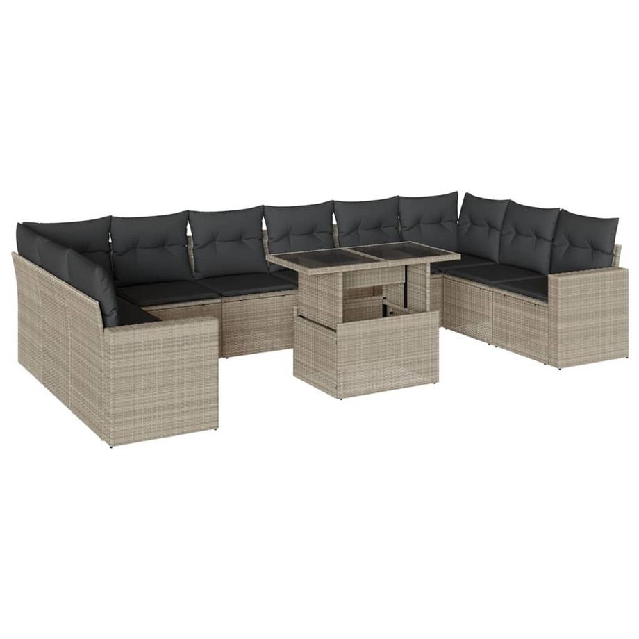 set divano da giardino Polirattan