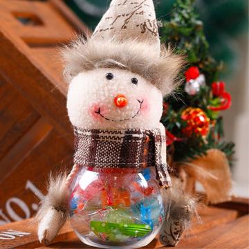 Natale inverno decorazione contenitore pupazzo di neve