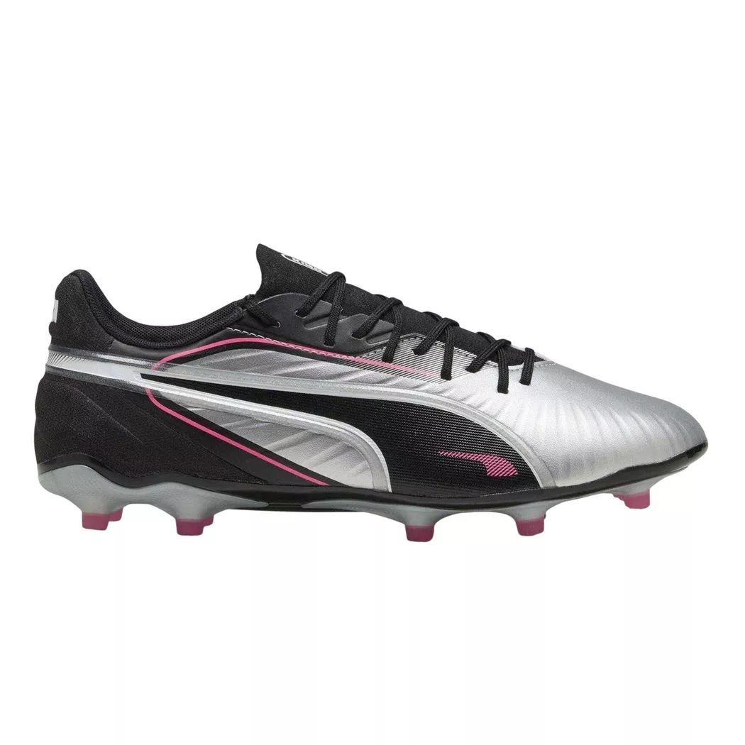 Puma - King Match Fußballschuhe Mit Festem Boden, für Herren, Silber, Größe 44