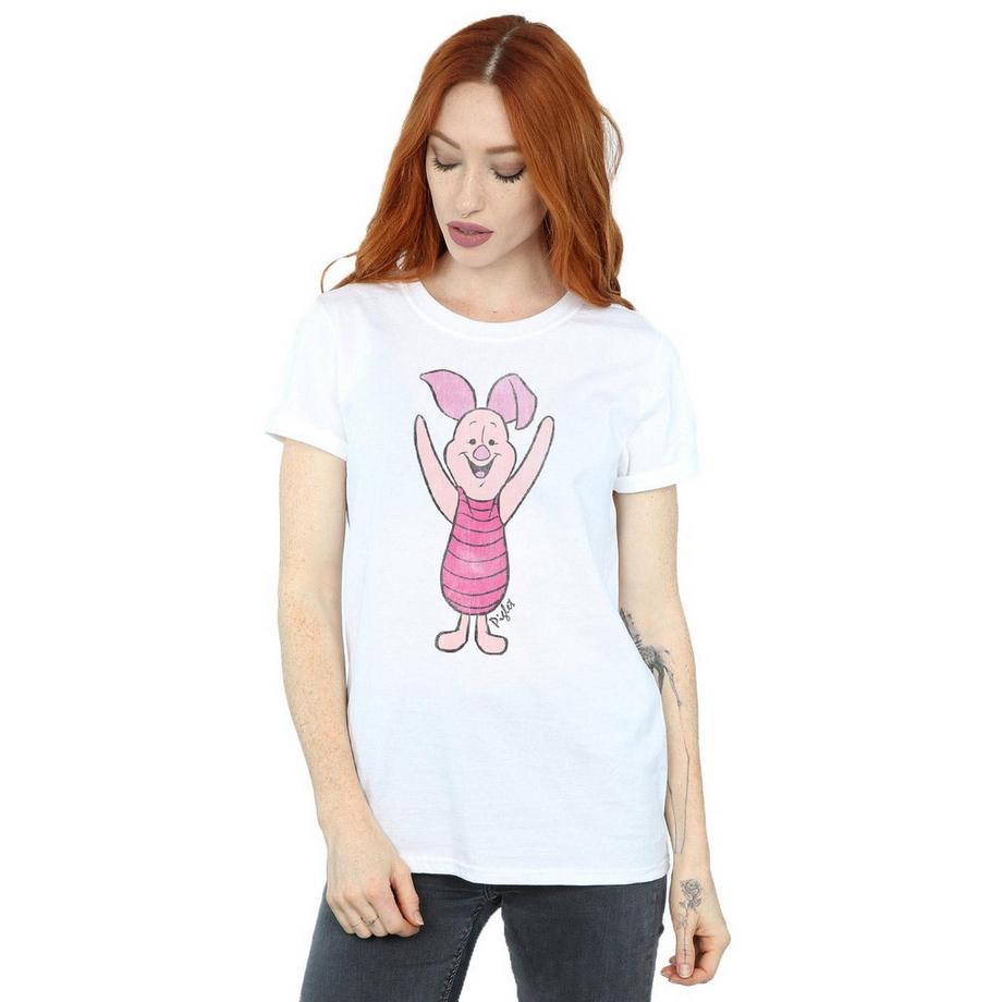 Winnie the Pooh Ferkel Grafikdruck T-Shirt  