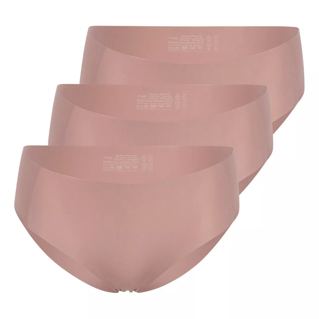 Sloggi - 3er Pack ZERO Feel 2.0 - Hipster, für Damen, Braun, Größe L