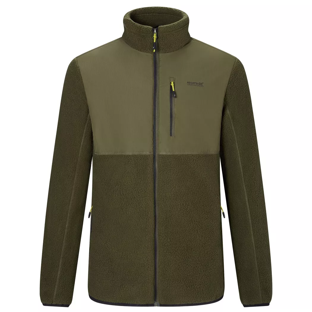 Regatta - Morran Fleecejacke, Durchgehender Reißverschluss, Wasserbeständig, für Herren, Khaki, Größe S