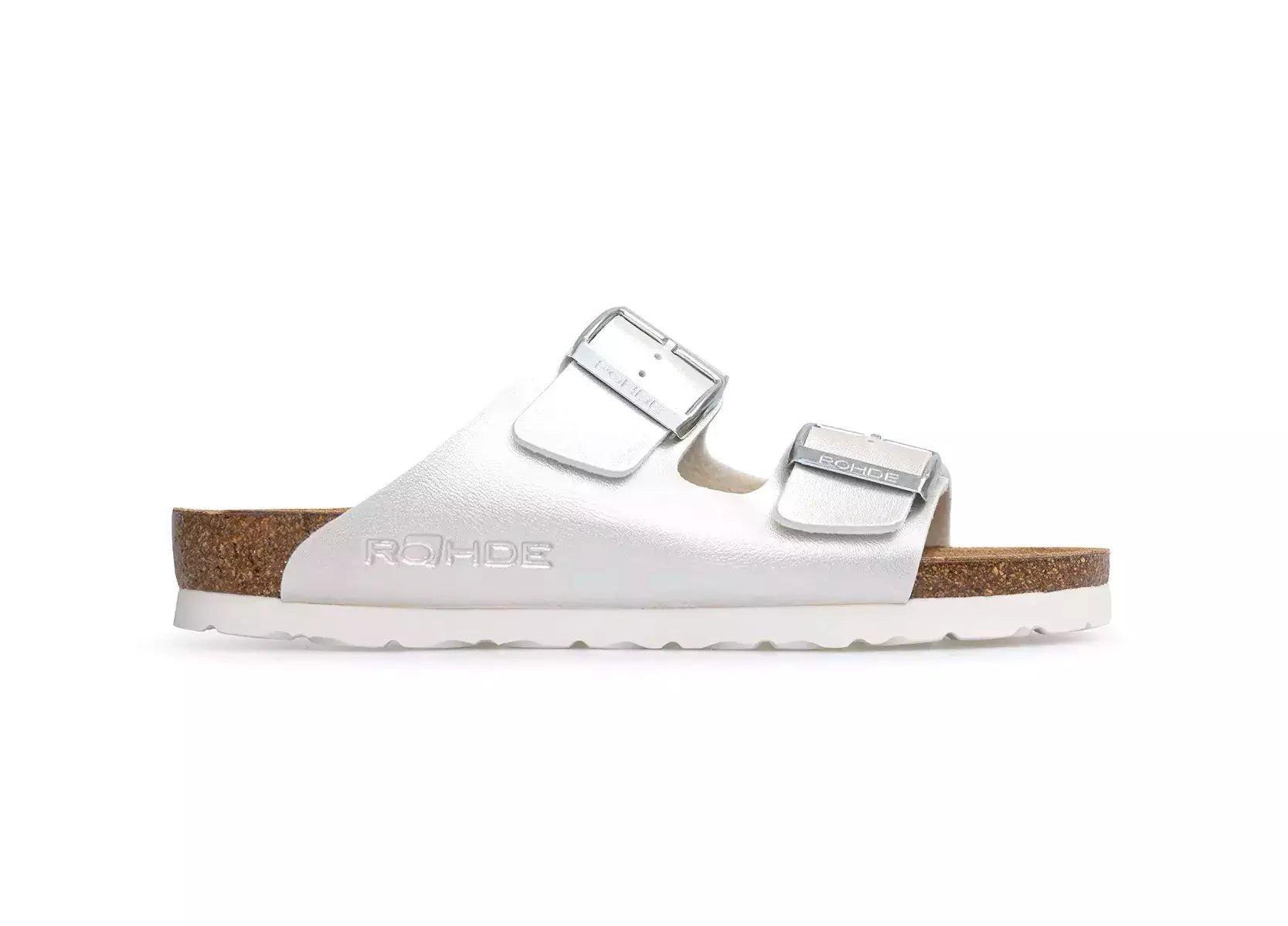 Image of Alba - Synthetik Sandale Damen Offwhite 41