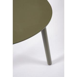 mutoni Table d'appoint de jardin Sparky olive 55x45  