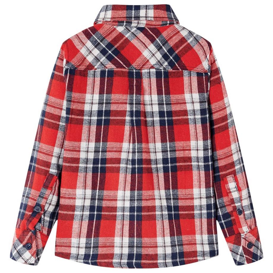VidaXL  camicia a quadri da bambino Cotone 